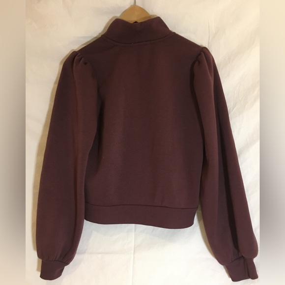 Balloon Sleeve Quarter Zip by Zsupply - Picture 5 of 5